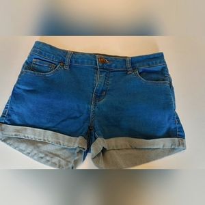 Wax jean shorts